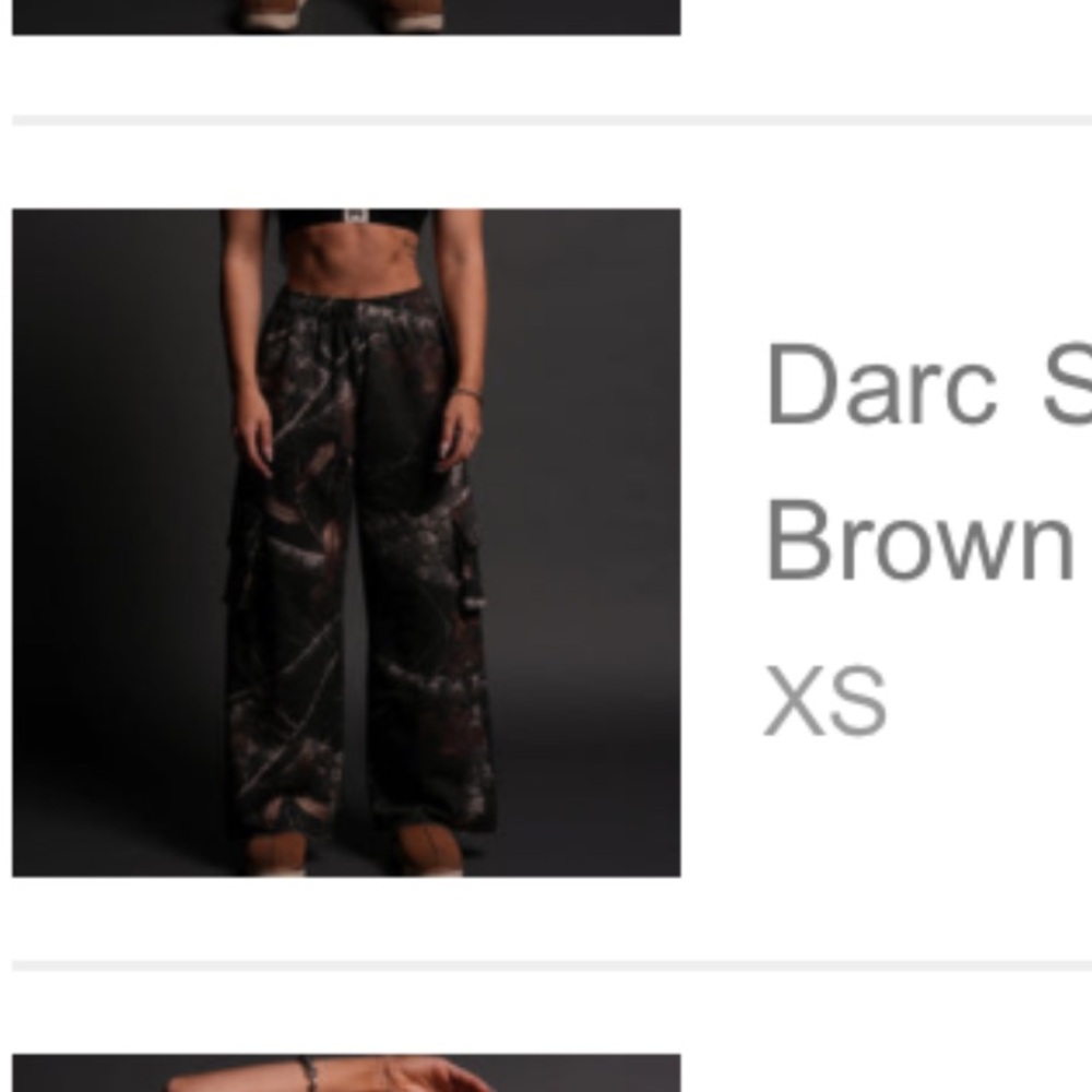 Darc Sport Wolves Durst Cargo Sweats in Darc
Brown Woodland Camo